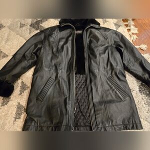 Wilson Black Leather Jacket for Women